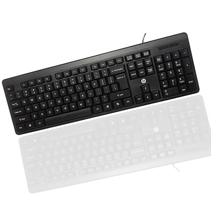 HP K100 Wired Keyboard, Quick, Comfy and Accurate, USB Plug &amp; Play Setup,LED Indicators(7J4G1AA) 4