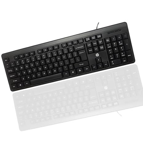 HP K100 Wired Keyboard, Quick, Comfy and Accurate, USB Plug &amp; Play Setup,LED Indicators(7J4G1AA) 5